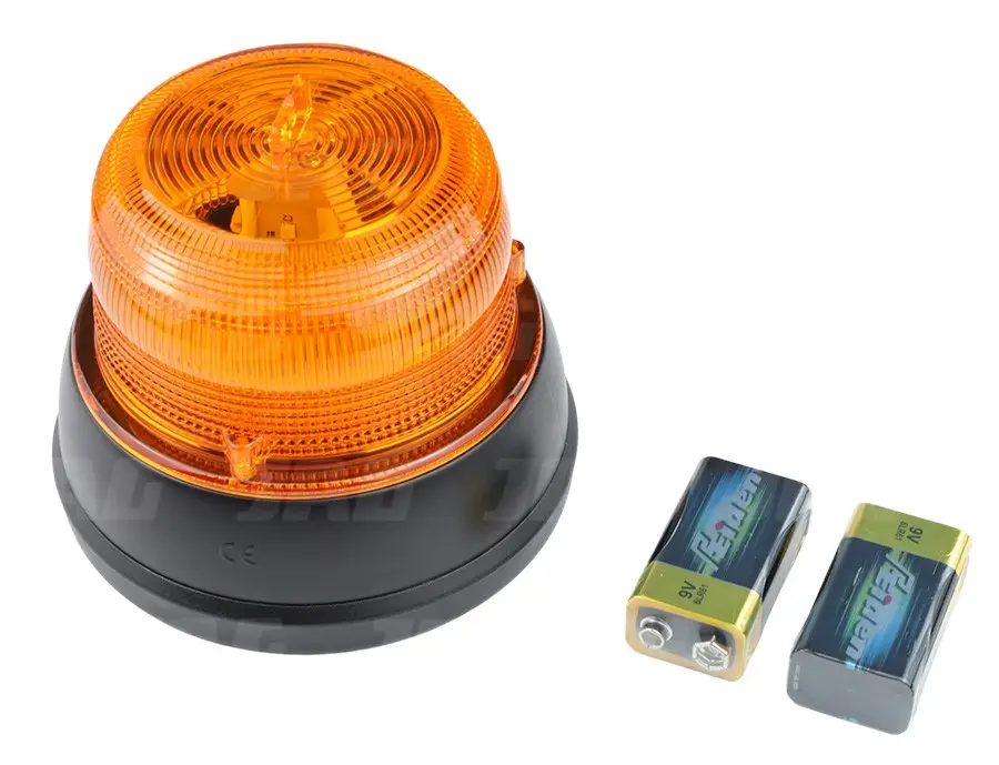 Ostatnia szansa Lampa Błyskowa JAG, 16 LED, 2x bateria 9V, mocowanie na magnes