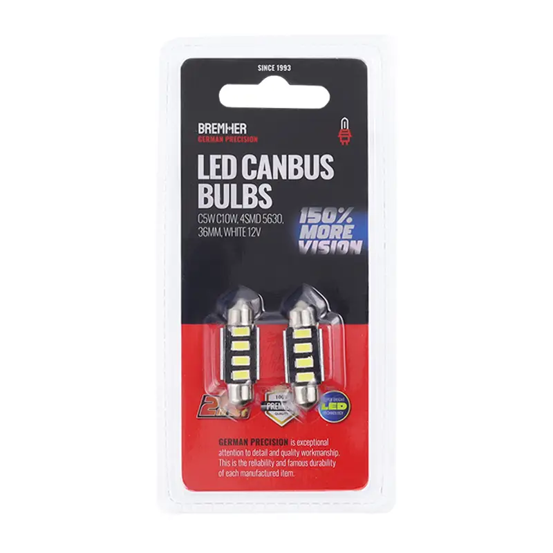 Żarówki LED Canbus C5W C10W 2szt 4smd 5630 36mm Białe 12V C5WC10W4L36B Oferta