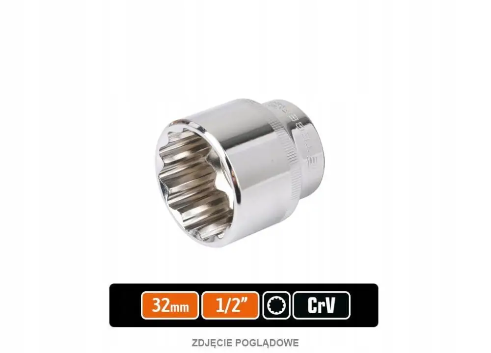 Kup online Klucz nasadowy 1/2" dwunastokątny 32 mm TEGER T-W-KND124