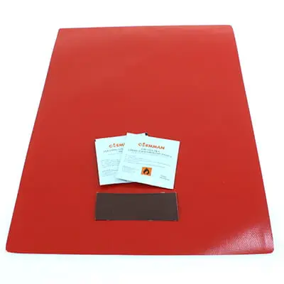 Wysoka jakość Komplet naprawczy Plandeki Czerwony 435x330mm + Szmatki+Papier Ścierny, Tuv H7446