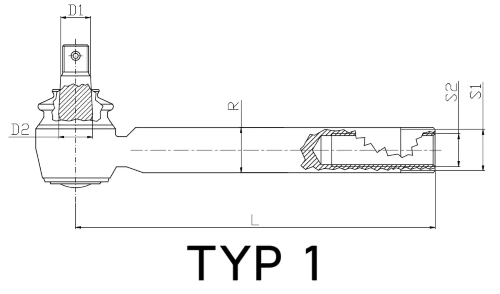 Taniej Przegub kulowy Massey Ferguson 3600 8100 gwint M24 3764162M1