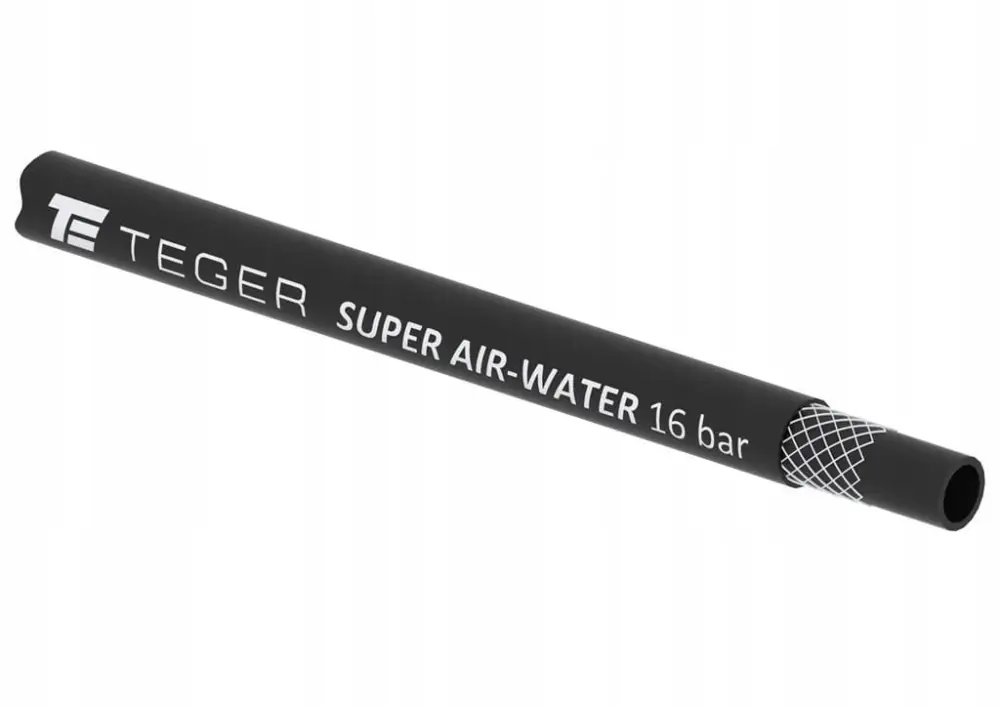 Wąż do sprężonego powietrza i wody SUPER AIR-WATER - DN08 - 16 bar / 1.6 Mpa TEGER ( 5szt0m) T-WAZ-08-POW-50 Bezpieczne zakupy