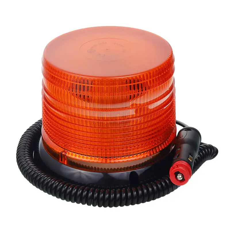 Bezpieczne zakupy Lampa Ostrzegawcza 12-24V "Kogut" LED Mocowanie na Magnes Ece R10 Błyskowa 40 LED Przewód z Wtyczką do Gniazda Zapalniczki LOKM1H