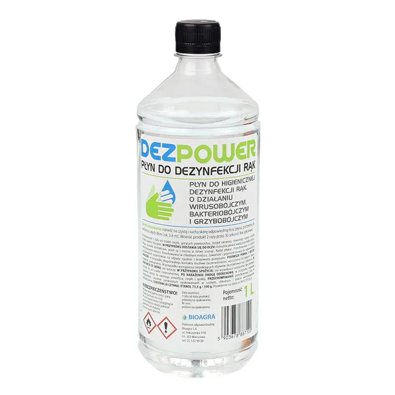 Preparat do Dezynfekcji Rąk 1L Dezpower DP1L Tylko do końca tygodnia
