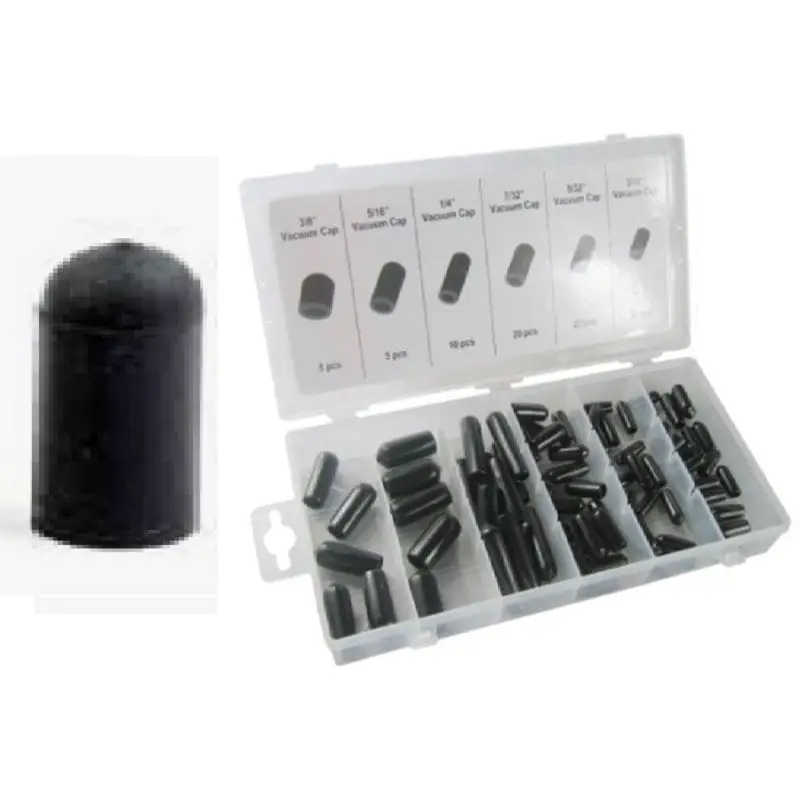 Darmowa dostawa Zaślepki Gumowe na Króciec, Wężyk 80SzT 6 Rozmiarów Fi 4-9,5mm Beast Tools