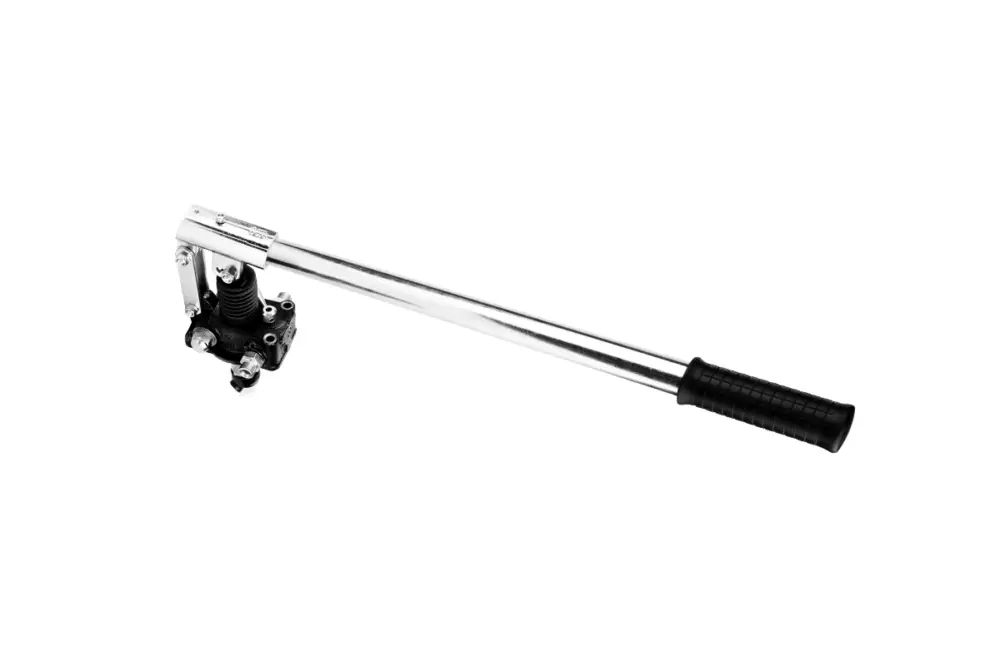Pompa ręczna zbiornikowa pod siłownik dwustronnego działania 6cm3 500bar z zaworem rozładowczym PMD 6byB-s (6054.0046 -standard) + dźwignia - HV Hydraulic Wyjątkowa oferta