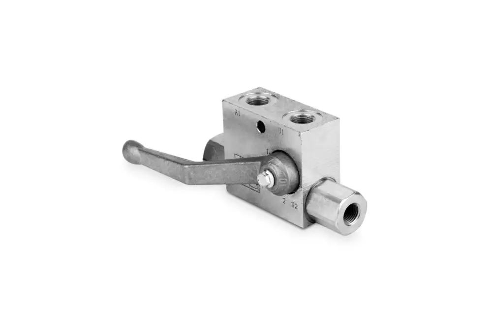 Zawór zwrotny sterowany pojedynczy+ by-pass 1/4" BSP lewy 25l./min. 350 bar stal VRPSE01FL - MTC / Walvoil Zniżka