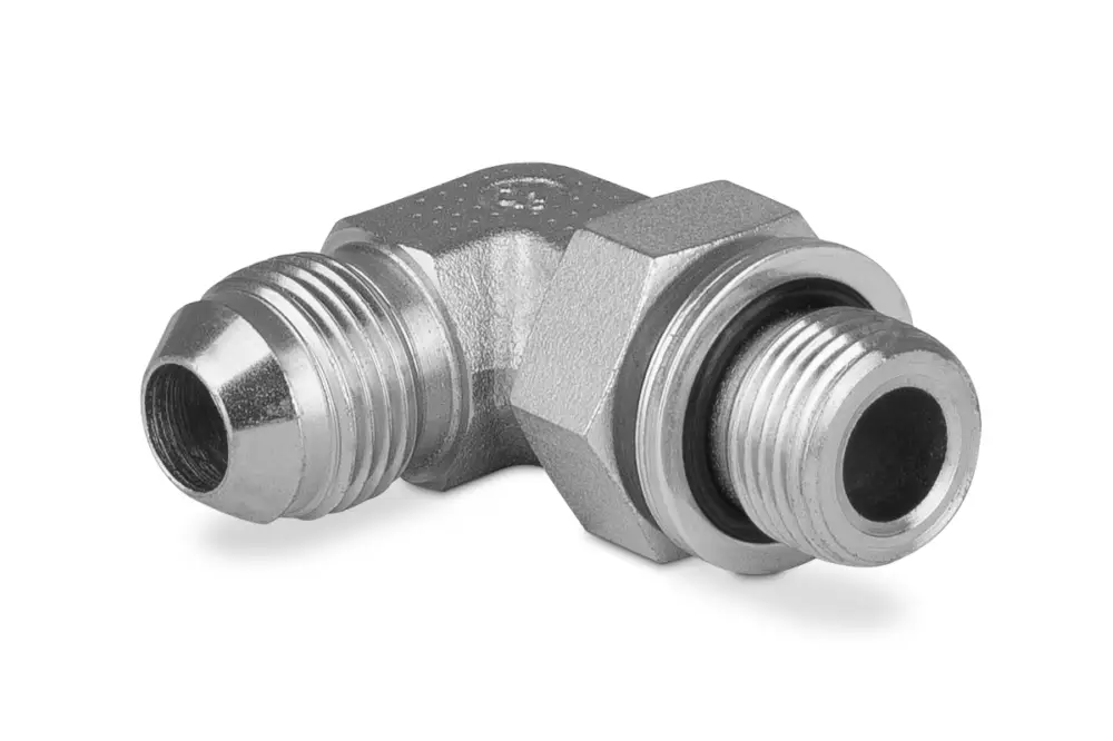 Ostatnia szansa Przyłączka kolankowa z przeciwnakrętką M10x1-7/16” JIC 5400-10-04 - IMM / Interpump