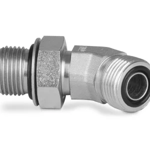 Przyłączka kolankowa 45° z przeciwnakrętką 1 5/16” UNF-1 7/16” ORFS 6250-16-15 - IMM / Interpump Super okazja